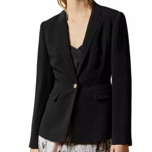 Authentic Ted Baker Wool Blend Fitted Blazer - Classic Tailoring